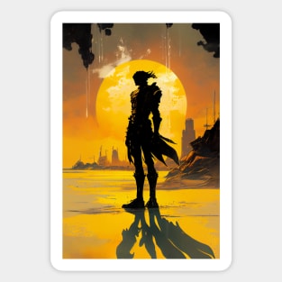 Beyond the Stars: The Alien Bounty Hunter's Lethal Hunt Sticker